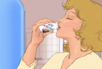 DANONE actimel animatic mamma leonessa animatic